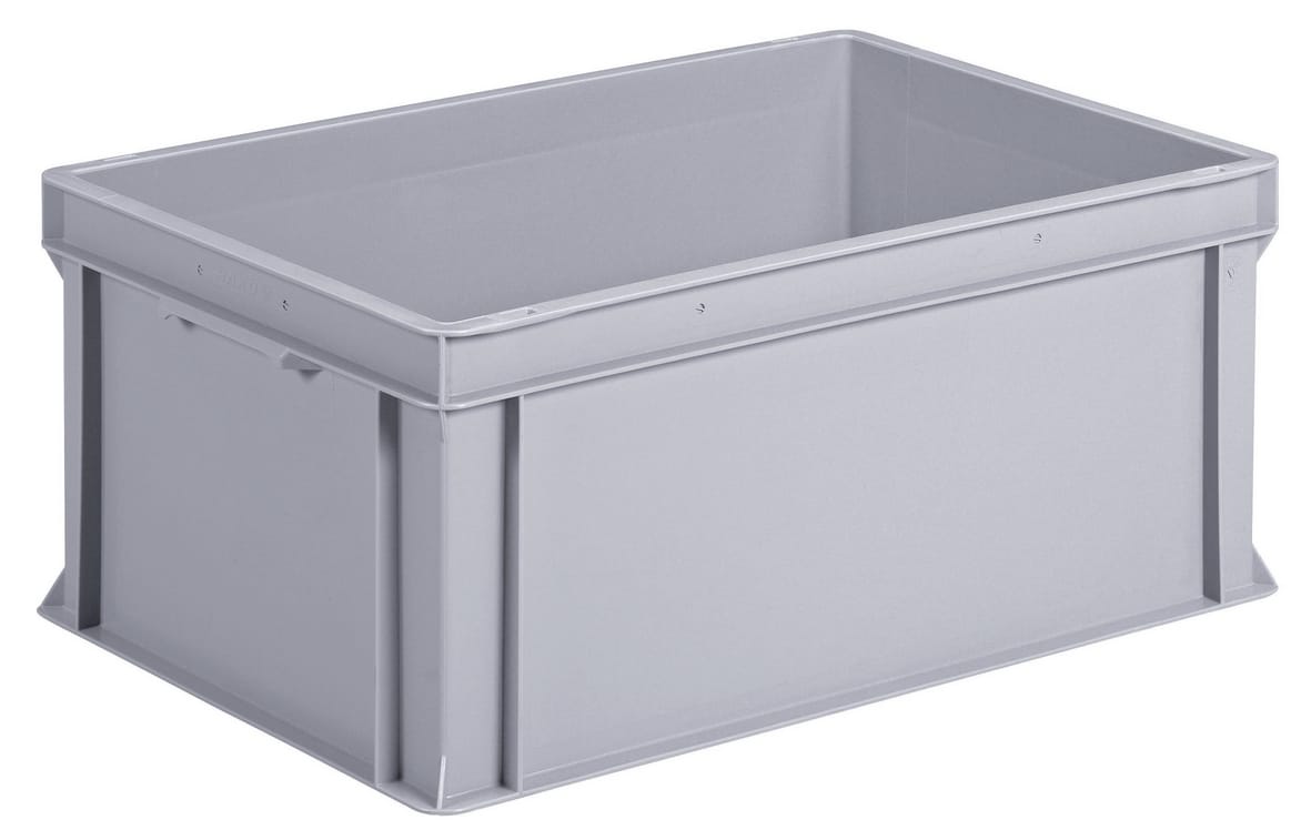 Grey Stacking Containers 53L To 84L 600mm Storage Manutan