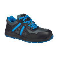 Black/Blue S1P ESD Unisex Low Cut Safety Trainers - 36-48 -Portwest UK