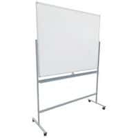 Mobile and reversible lacquered magnetic whiteboard - Manutan Expert