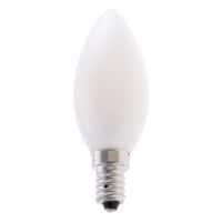 Olive C35 4-W E14 cap opal LED filament bulb - VELAMP