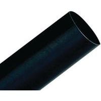 Thin-wall heat-shrink tubing with adhesive, 1 m, 18/6 mm, black - 3M