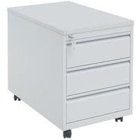 Mobile pedestal with 3 drawers