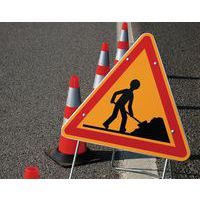 Temporary construction site sign - AK5 - Works