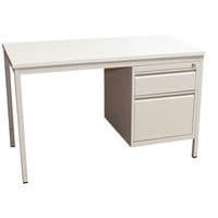 straight desk with 2 drawers