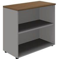 walnut low shelving