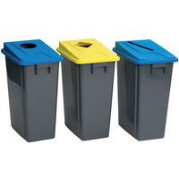 Selective-sorting bin and lid, 60 or 80 L - Manutan Expert