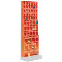 Madia shelving with tilt boxes - Height 175 cm - 11 rows
