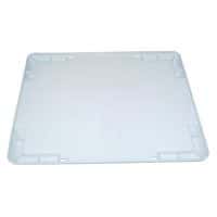 Lid for industrial trays that can be stacked/nested