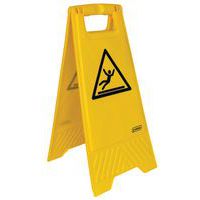 Warning stand with pictogram