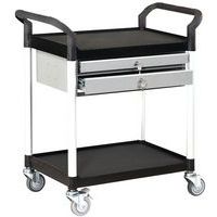 Polypropylene trolley - 2 shelves - With drawers