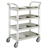 Polypropylene trolley - 4 shelves - Capacity 250 kg