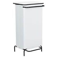 Static 110-l pedal bin, white - Manutan