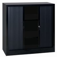 Low tambour cabinet kit, O/A height: 105 cm, O/A width: 100 cm, Door opening type: Tambour door