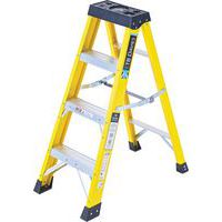 Fibreglass Step Ladder - Professional Electricians With 4-10 Steps