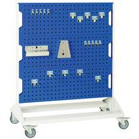 Bott 1250mm High Mobile Perfo Panel Racks for Organization & Storage