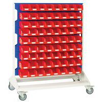 Bott 1250mm High Mobile Louvre Panel Racks for Organization & Storage