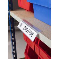 Set of 50 self-adhesive label holders for shelves - Beaverswood