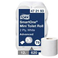 Tork SmartOne toilet paper roll w/ sheet-by-sheet dispensing