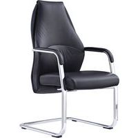 Luxury Cantilever Office Chair - Faux Leather - High Back & Arms