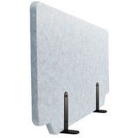 Light grey desk divider with feet kit - Manutan Expert