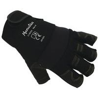 Black Fingerless Gloves - Anti Vibration & Non-Slip - Manutan Expert