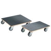 Wood rolling platform - Rubber finish - Load capacity 250 kg