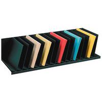 Upright inclined separators for cabinets - Black