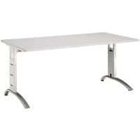 Adjustable straight desk