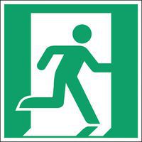 Emergency sign - Emergency exit arrow right - Rigid