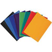 Soft opaque polypropylene display book, 200 views - Assorted colours - Pack of 8