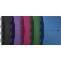 Office wire-bound notebook 148x210 180 pages 90 g lined assorted - Oxford