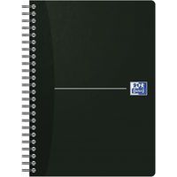 Office wire-bound notebook 148x210 180 pages 90 g 5x5 sq. black - Oxford