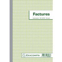 Exacompta invoice book with VAT option - 21 x 14.8 cm - 50 double pages - Carbonless