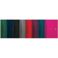 Office wire-bound notebook 210x297 180 pages 90 g 5x5 sq. assorted - Oxford