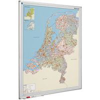 Magnetic road map of Holland 120 x 90 cm