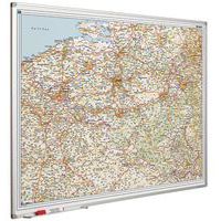 Magnetic road map of Belgium and Luxembourg 110 x 130 cm