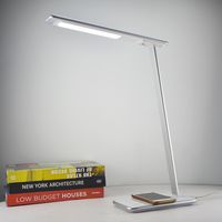 ORBIT white and silver desk lamp - ALUMINOR