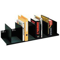 Vertical organiser with removable separator for cabinets - Black - Paperflow