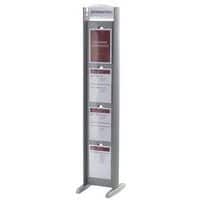 Totem fixed display stand - Double-sided - 8 A4 sections