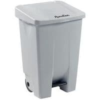 Plastic Mobile Pedal Bin - 80-Litre Capacity - Food Waste - Manutan Expert