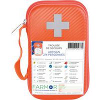 Artisan first-aid kit for four people, orange polyurethane - FARMOR