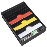 Black A4 drawer organiser - 6 sections