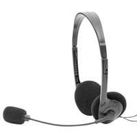 USB adjustable stereo headset, black - Dacomex