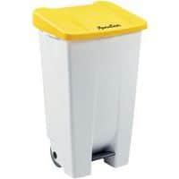 Plastic Mobile Pedal Bin - 120-Litre Capacity - Food Waste - Manutan Expert