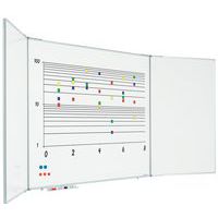 Five-section whiteboard - Smit Visual