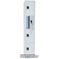 Used 4 Compartment Locker - Grey/Grey - Width 300mm