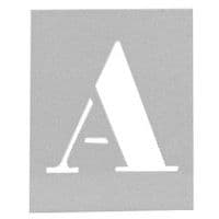 Aluminium stencil - Set of 26 alphabetical letters