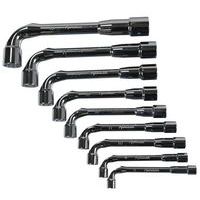 Set of nine 6 x 12-point angled socket wrenches - Manutan Expert