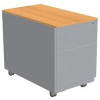  Mobile pedestal with 2 drawers