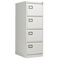 Bisley 4 Drawer Suspension Filing Cabinet - Lockable - Office Storage